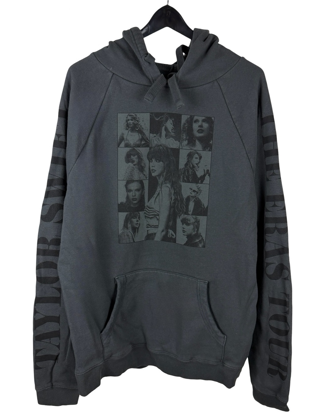 Mens Taylor Swift The Eras Tour Official Merchandise Grey Hoodie Size L